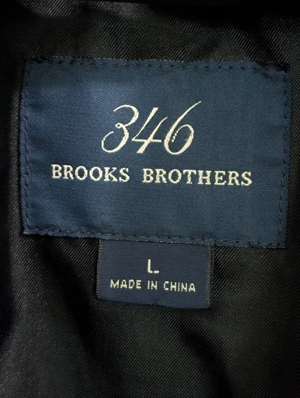Brooks Brothers 346 Heavyweight Pebbled Genuine Leather Car Coat Jacket - Large